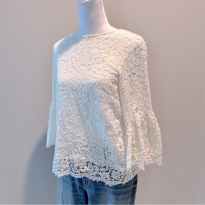 H&M Bell Sleeves Lace Top